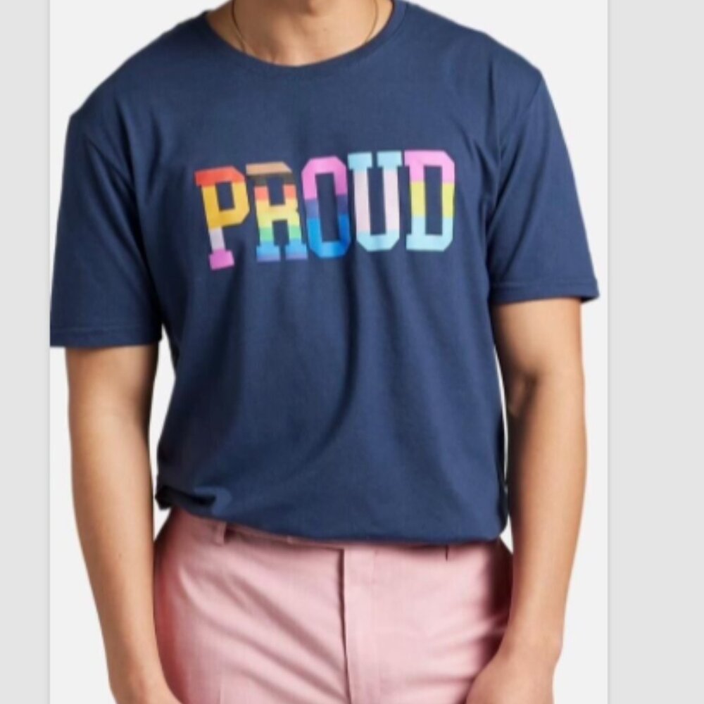 The Phluid Project Classic Fit proud Graphic Crew -colour: navy